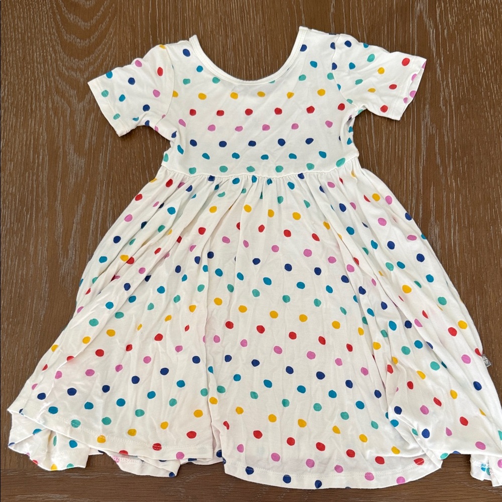Kyte BABY Polka Dot Twirl Dress - Multicolor Dots